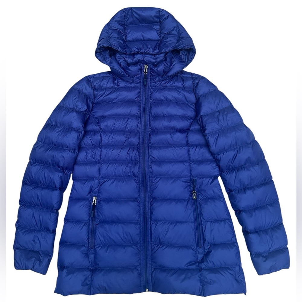 32 DEGREE NWOT Women’s Packable Hooded Lightweight Water Resistant Blue Puffer - Picture 2 of 13
